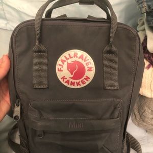 Fjallraven Kanken mini grey backpack